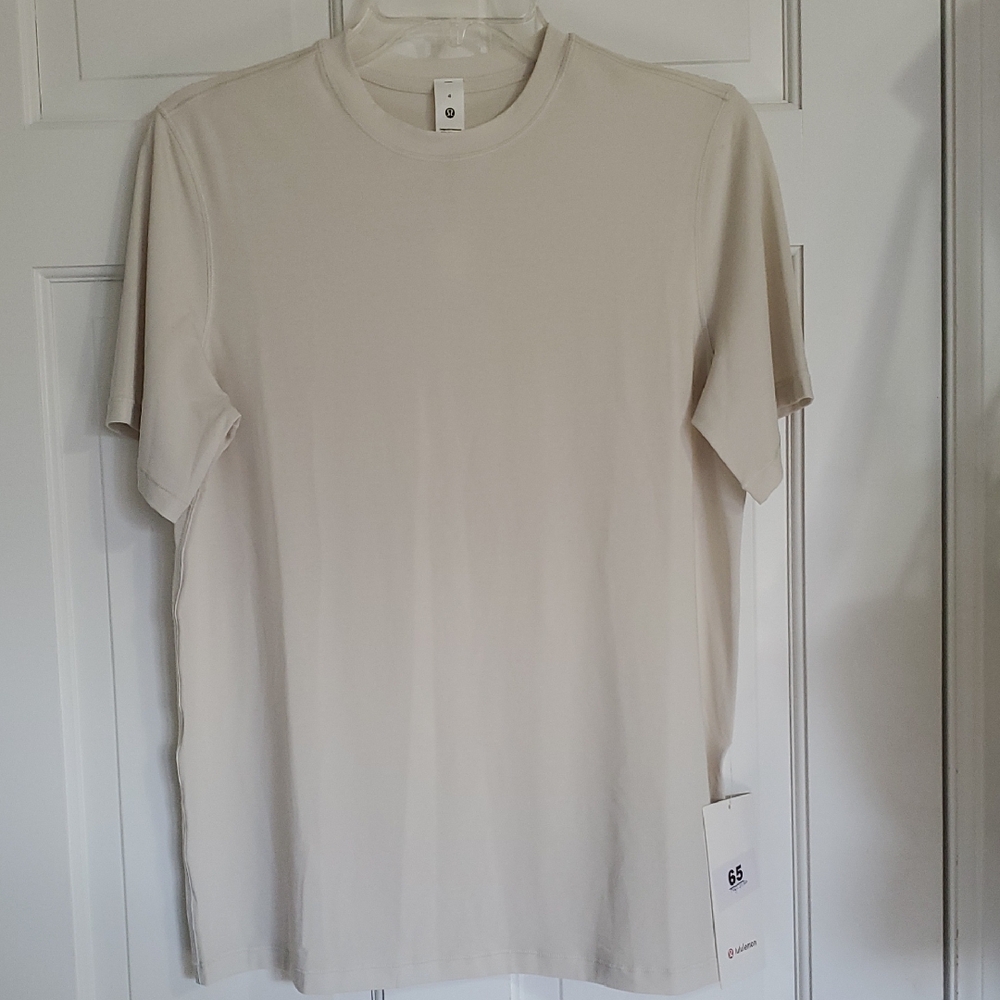 NWT Lululemon Jersey Training Classic Tee Sz 4 Bone
